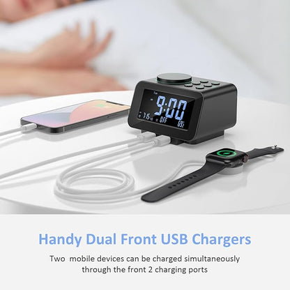 uscce Digital Dual Alarm Clock Radio