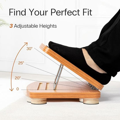 StrongTek Adjustable Wooden Foot Rest
