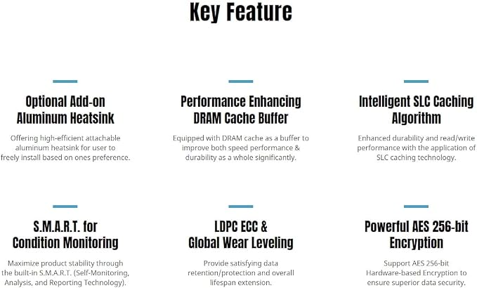 KLEVV CRAS C930 2TB M.2 2280 NVMe PCIe Gen4x4 Internal Gaming SSD Aluminium