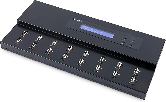 StarTech.com Standalone 1 to 15 USB Flash Drive Duplicator/Cloner/Eraser