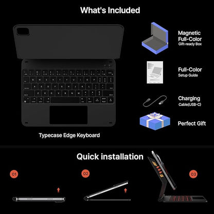 typecase Edge Keyboard Case for iPad Pro 11-inch2024, Magic Keyboard