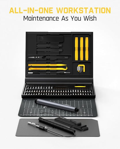 Fanttik Electric Screwdriver Kit, Precision Screwdriver Set, 64 Magnetic Bits