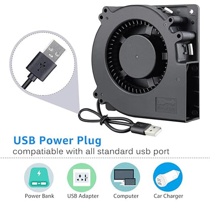 GDSTIME 120mm x 32mm USB Blower Fan