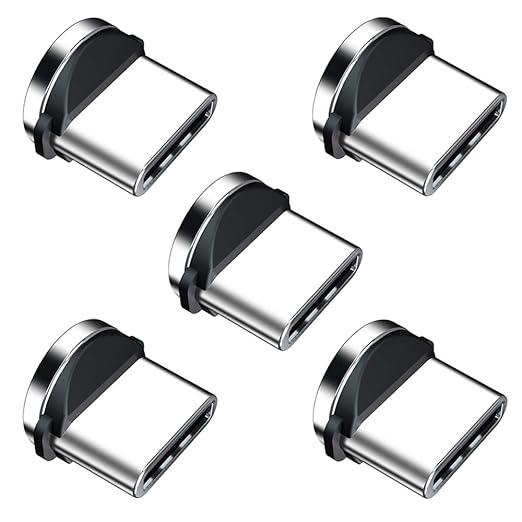 Ankndo Magnetic Connector Tip Heads USB C Adapter 360 Rotating Strong Phone