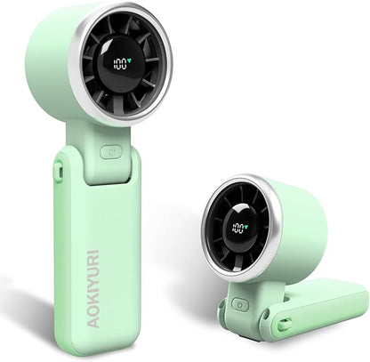 Foldable Handheld Fan | 5-Speed Turbo Blast | 16-Hour Runtime | Type-C Fast