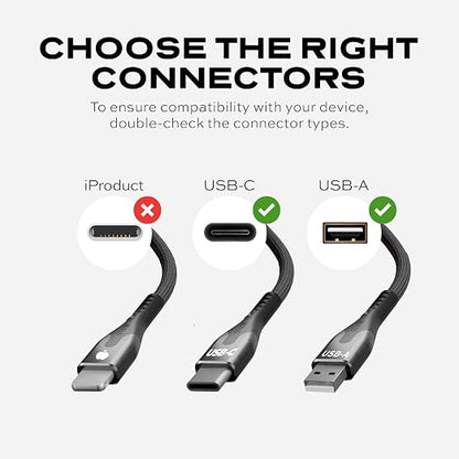 Statik MagStack USB to USB C Cable, A to Type C Charger Fast Charging Phone