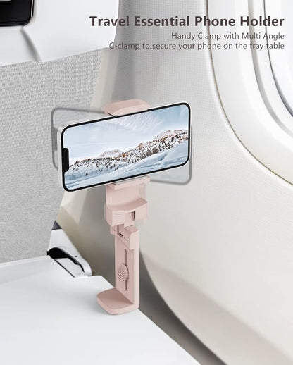MiiKARE Airplane Travel Essentials Phone Holder, Universal Handsfree Phone Mount