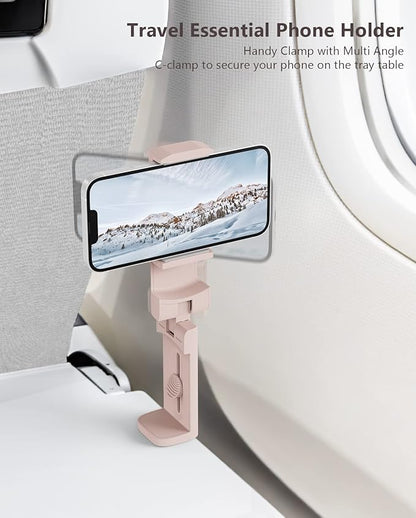 MiiKARE Airplane Travel Essentials Phone Holder, Universal Handsfree Phone Mount