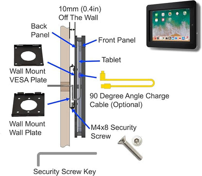 TABcare Anti-Theft Acrylic VESA Enclosure