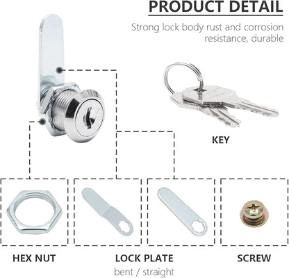 Uenhoy 6 Pack Cam Locks, Keyed Alike