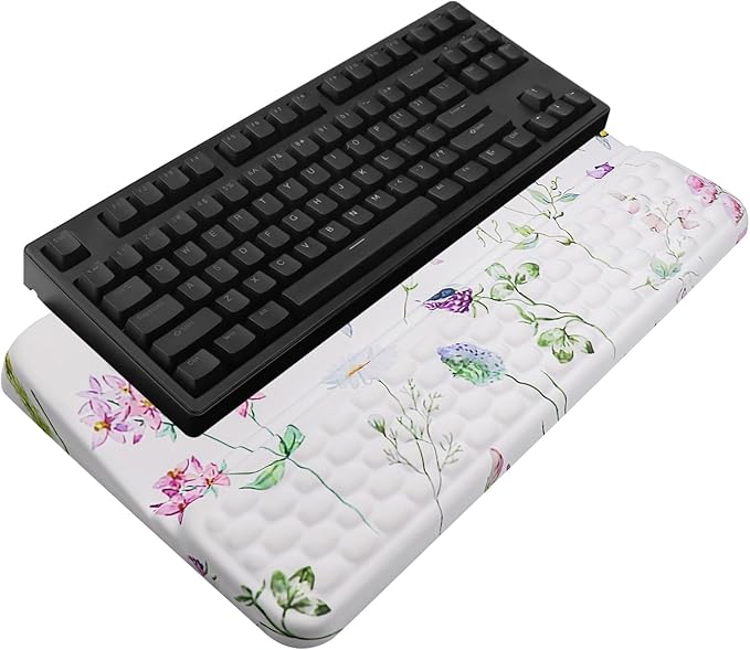 Computer Keyboard Stand with Wrist Rest, Ergonomic Tilted Keyboard Holder