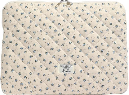 Puffy Laptop Sleeve 13-15.6 Inch Cute Quilted Laptop Protective Case Padded