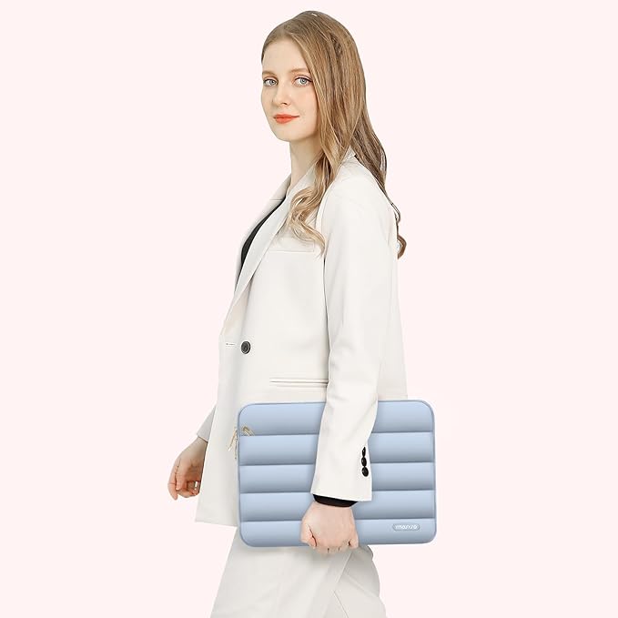 MOSISO 13.3 inch Laptop Case, 13-13.3 inch Puffy Laptop Sleeve Compatible