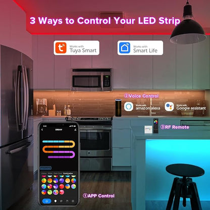 2.4G WiFi SPI RGBW LED Controller DR04W, Smart Life/Tuya App, Alexa & Google