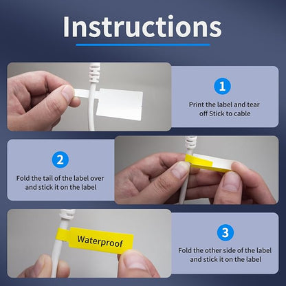 200 Pcs Cable Labels