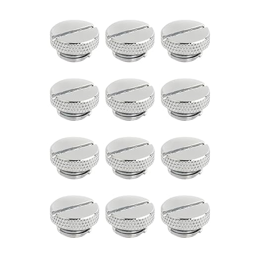 Dracaena.io 12 Pack G1/4" Thread, Thin Water Stop Plug Fitting