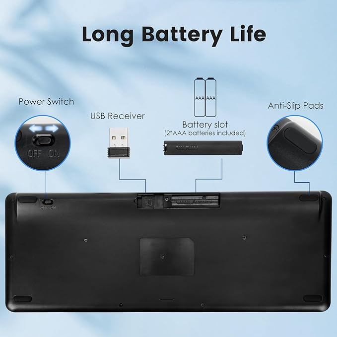 Multi-Device Wireless Bluetooth Keyboard