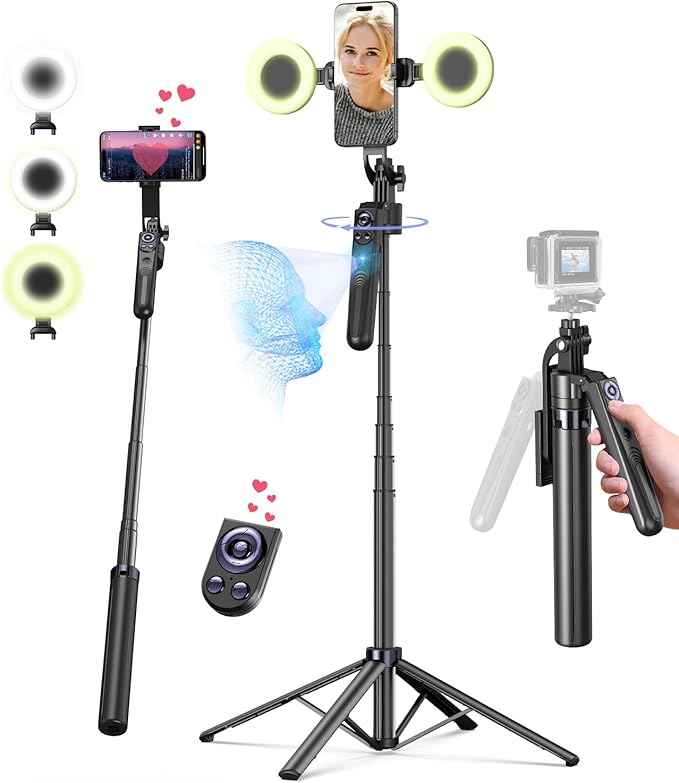 71” Auto Face Tracking Tripod for iPhone