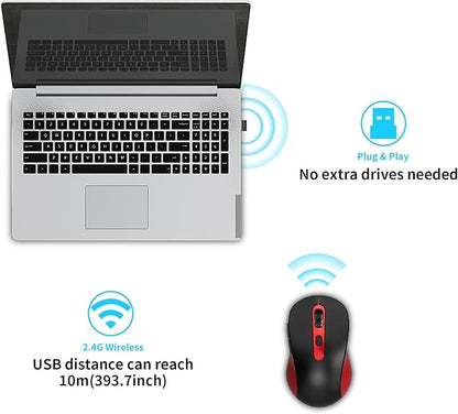 Wireless Mouse for Laptop, Chromebook, Silent Mouse