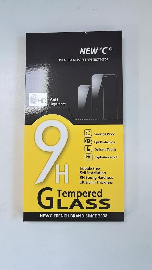 NEW'C 3 Pack Designed for iPhone 13 Mini Screen Protector, Enhanced Tempered