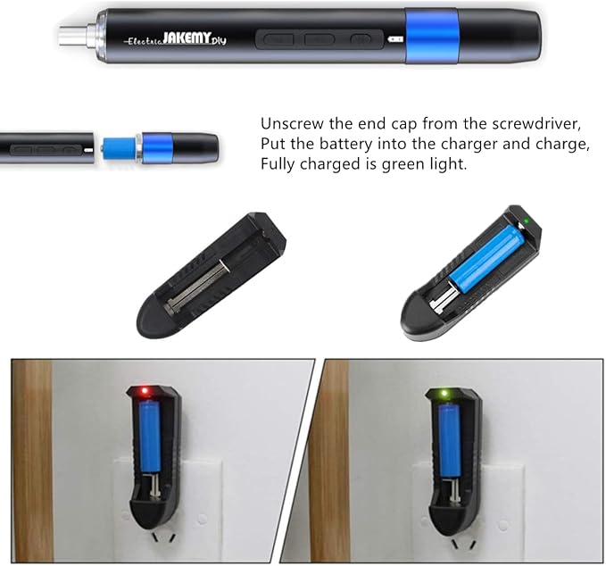 Precision Electric Screwdriver Kit, JAKEMY 61 In 1 Manual & Automatic Torque