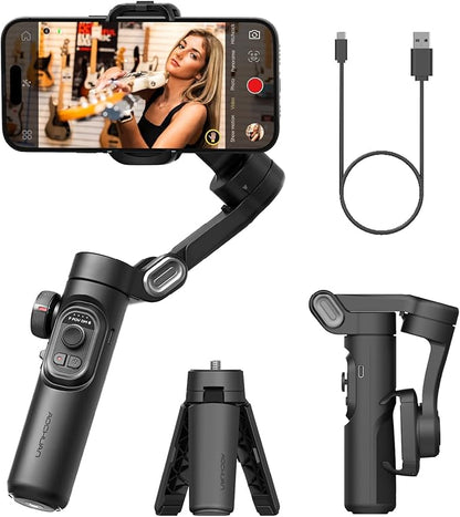 Phone Gimbal Stabilizer 3-Axis Smartphone Foldable Handheld Gimbal