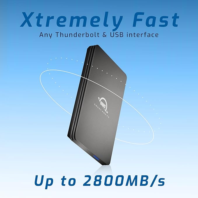 OWC 480GB Envoy Pro FX Portable Rugged External NVMe M.2 SSD Drive Thunderbolt 3