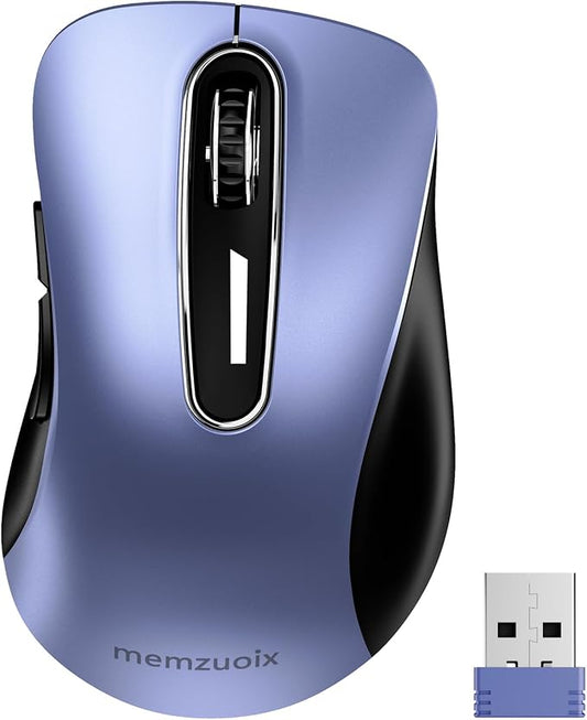 memzuoix 2.4G Wireless Mouse, 1400 DPI Mobile Optical Cordless Mouse