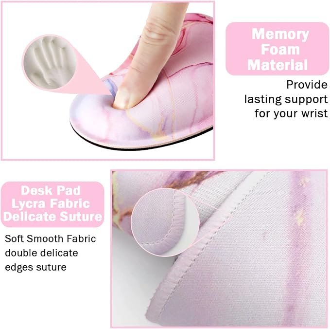 Keyboard Mouse Pad Set, Extended Mouse Pad+Keyboard Wrist Rest Support