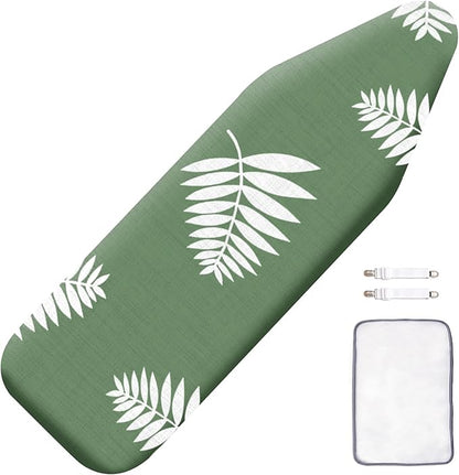 SheeChung Ironing Board Cover and Pad 18“x49”, Thick Scorch Resistant Padding