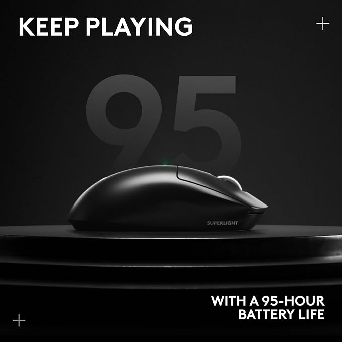 Logitech G PRO X SUPERLIGHT 2 Wireless Gaming Mouse, 60g Pro-Grade