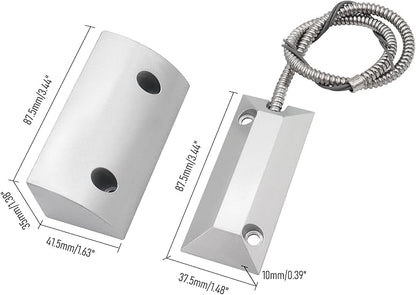 Magnetic Reed Switch Wired Surface Mount Normally Closed NC Contact Sensor