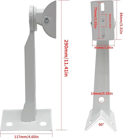 L-Shape Dome Camera Bracket, Wall Ceiling Mount