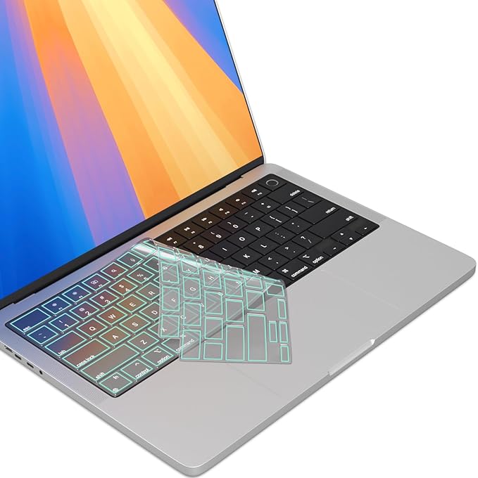 Kuzy Mint Premium MacBook Pro 14 inch Keyboard Cover M4 16" 2025 2024 2023 M3