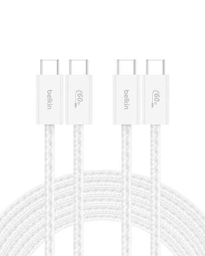 Belkin USB C to USB C Cable 2-Pack, 60W
