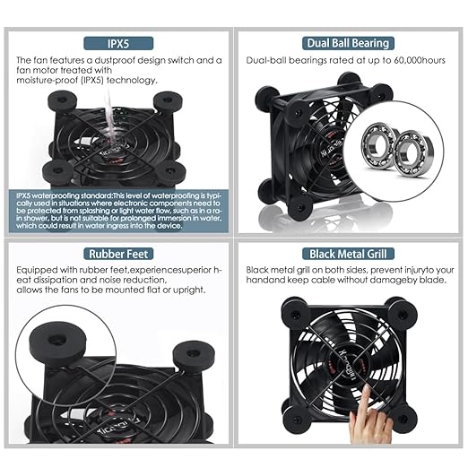 Dual 80mm Cooling Fan