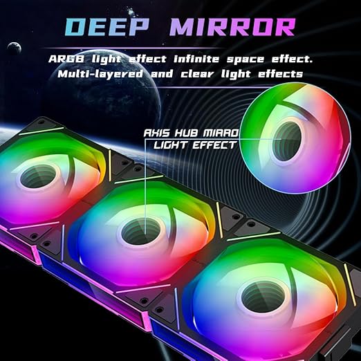 Jungle Leopard Interstellar V1 120mm Case Fan, Infinity Mirror Module
