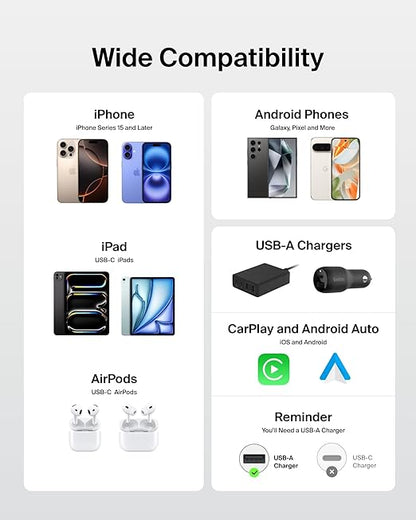 Belkin USB A to USB C Cable, 15W