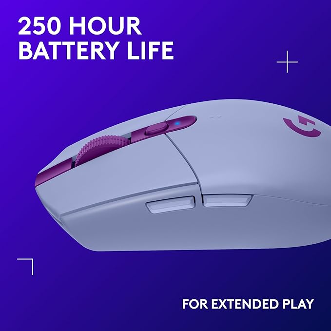 Logitech G305 LIGHTSPEED Wireless Gaming Mouse, Hero 12K Sensor, 000 DPI