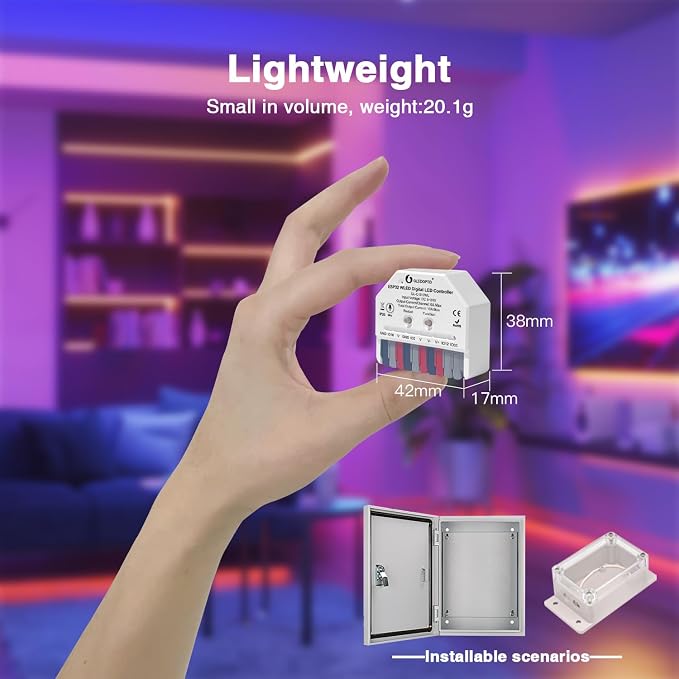 GLEDOPTO ESP32 Mini WLED LED Controller DC 5~24V DIY Dynamic Lighting Work