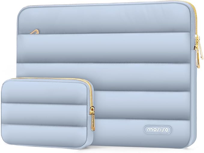 MOSISO 13.3 inch Laptop Case, 13-13.3 inch Puffy Laptop Sleeve Compatible