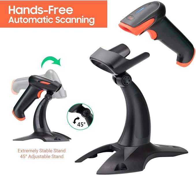 Tera Wireless 2D QR Barcode Scanner