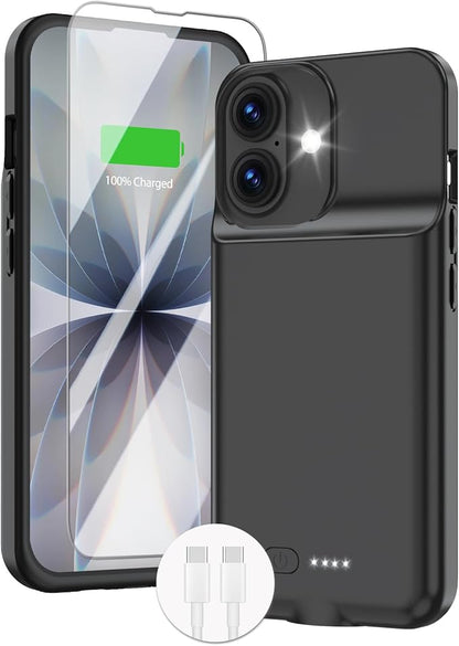 GIN FOXI Battery Case for iPhone 17, Charging Case Charger 8500mAh Ultra-Slim