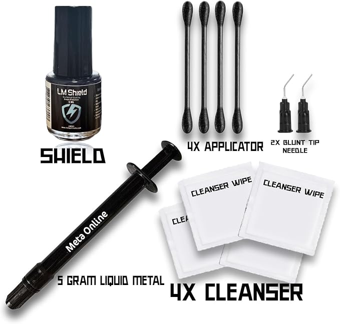 Liquid Metal Thermal Paste 130WmK + Liquid Metal Shield Bundle