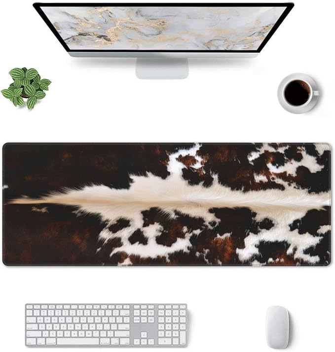 Gaming Mouse Pad, Large Non-Slip Rubber Base Mousepad, Keyboard Mouse Mat