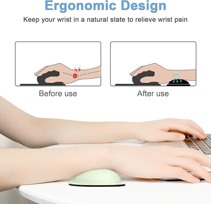 Dapesuom Mouse Wrist Rest, Ergonomic Memory Foam Mouse Wrist