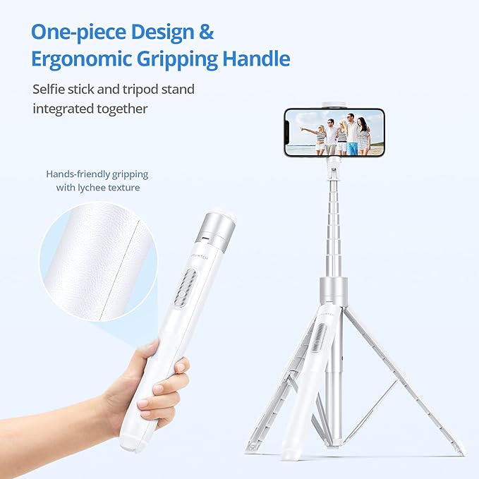 ATUMTEK 60" Selfie Stick Tripod, All in One Extendable Phone Tripod Stand