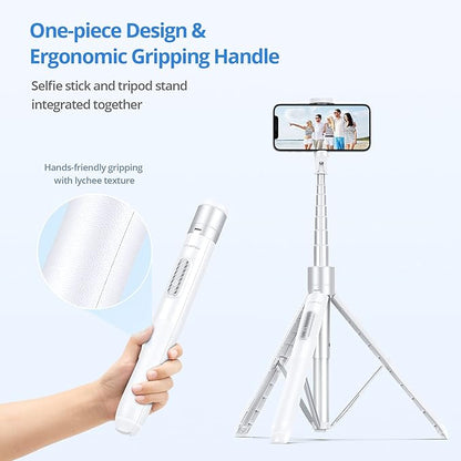 ATUMTEK 60" Selfie Stick Tripod, All in One Extendable Phone Tripod Stand
