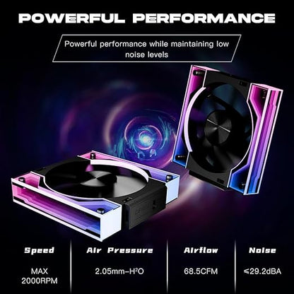 Jungle Leopard Interstellar V3 120mm PC Case Fan Infinity Mirror Module