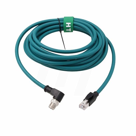 M12 GigE Ethernet 8 Pin X-Code RJ45 Cable CAT7e
